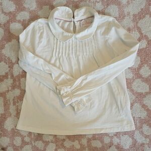 Mini Boden Cream Long Sleeve Blouse